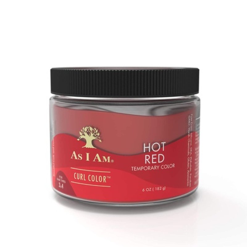 As I Am Curl Color Hot Red 6oz Color and Curling Gel Temporary Color