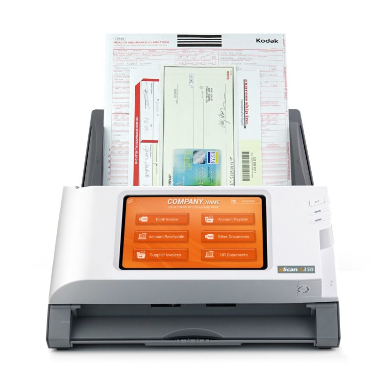 Plustek eScan A350 Enterprise ADF Manual feed scanner 600 x 600 DPI A4 Black, White