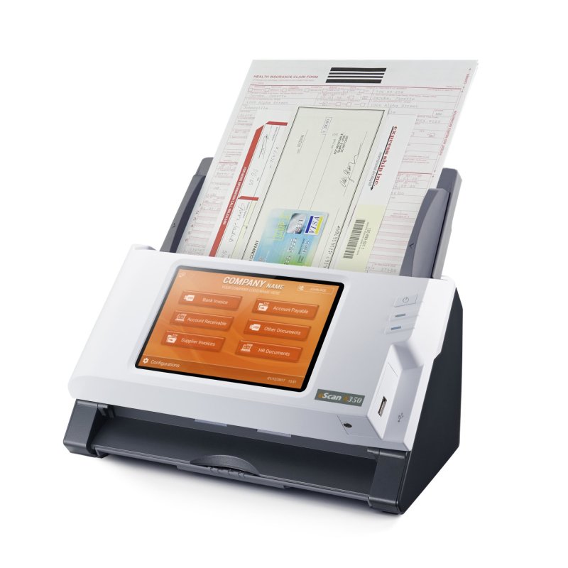 Plustek eScan A350 Enterprise ADF Manual feed scanner 600 x 600 DPI A4 Black, White