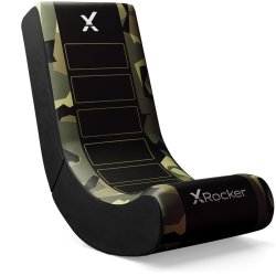 XRocker - Geo Camo Kids Gaming Chair - Green