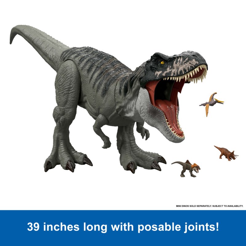 Jurassic World – Figurine articulée Tyrannosaurus rex Super Colossal