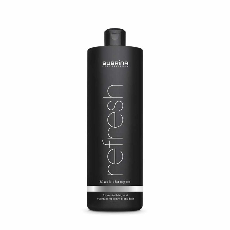 Subrina Professional Refresh Black, Sampon neutralizant pentru nuante reci, 1000ml