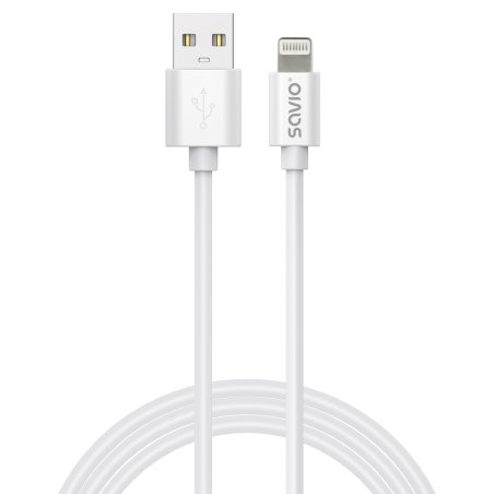 Savio Cl-193 USB cable USB 2.0 2 m USB A USB C/Lightning White