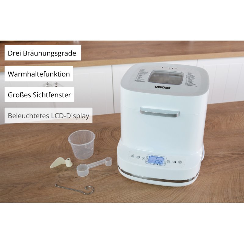 Backmeister Bernd (weiß, 550 Watt, für Brote bis 1kg)