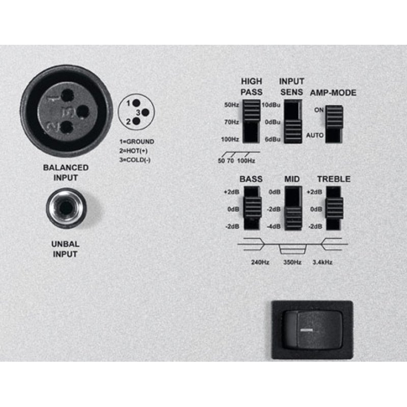 Canton AM 5 2-way Black Wired 80 W