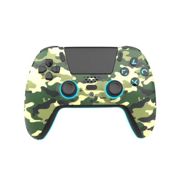 Freaks And Geeks - Wireless Bluetooth Controller for PS5- LED - Green Camo