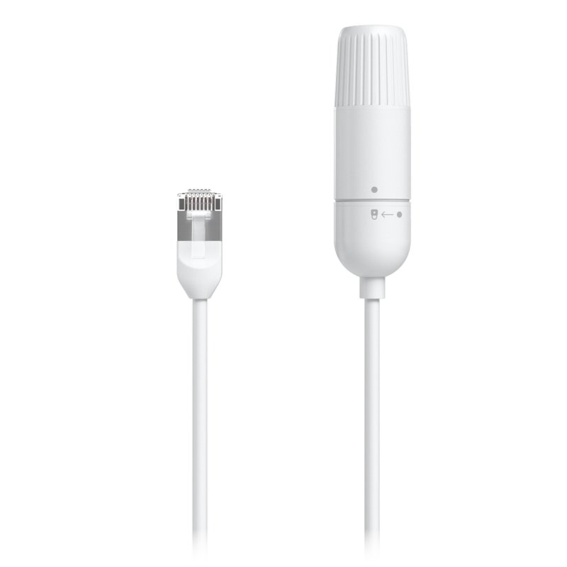 Easy Cable Verlängerungskabel Cat.6a F/UTP, 2er Pack (weiß, 15cm Kabel, wasserdichte Kappe)