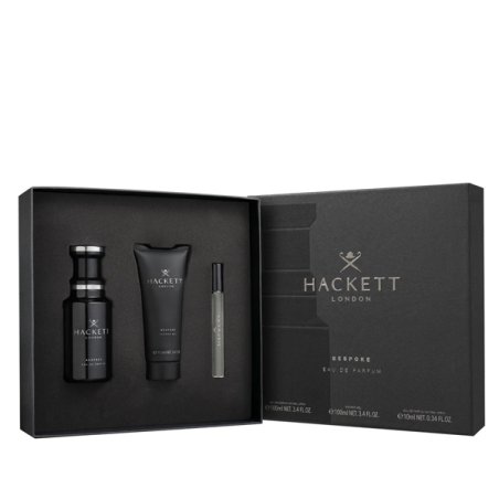 Set Hackett Bespoke, Barbati, Eau de parfum 100ml Gel de Dus 100ml Eau de parfum 10ml