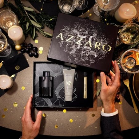 Azzaro The Most Wanted Intense Eau de Parfum Seductive Men's Cologne Gift Set 3-Piece Holiday Set Includes Full Size
