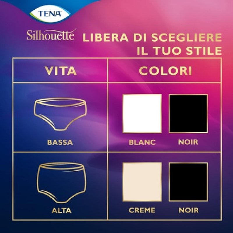 Tena Silhouette Plus Cream Incontinence Pants Medium - Pack of 9