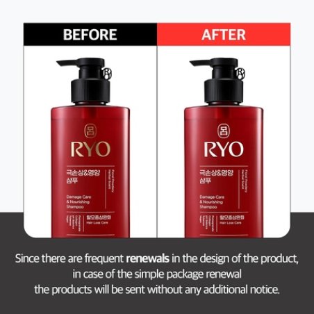 Ryo Damage Care & Nourishing Shampoo with Korean Ginseng & Caffeine