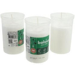 Bolsius Memorial Candle Burns 3 Days Without Lid White