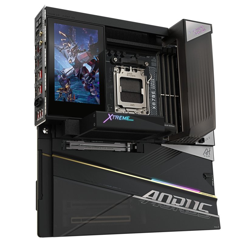GIGABYTE X870E AORUS XTREME X3D AI TOP Motherboard - Supports AMD Ryzen 9000 Series CPUs, 24 2 2 phases VRM, up to