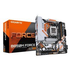 GIGABYTE B850M FORCE Motherboard - AMD Ryzen 9000 Series CPUs, 8 2 2 Phases Digital VRM, up to 9600MHz DDR5 (OC),