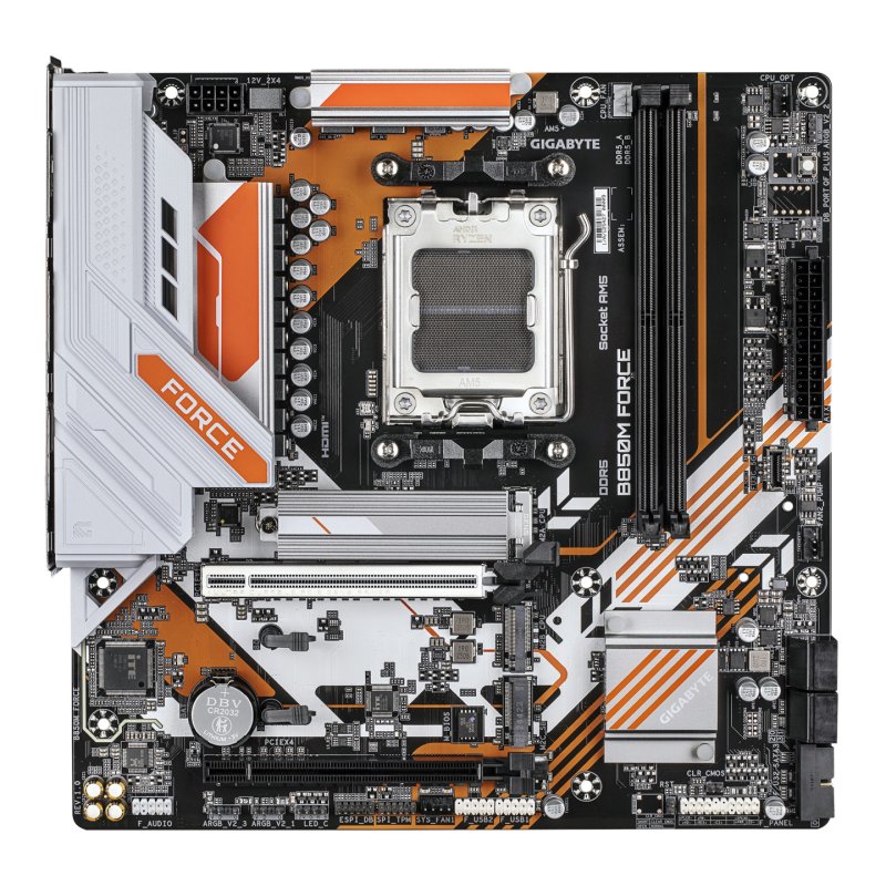 GIGABYTE B850M FORCE Carte Mère – Compatible avec les processeurs AMD Ryzen série 9000, VRM numérique 8 2 2