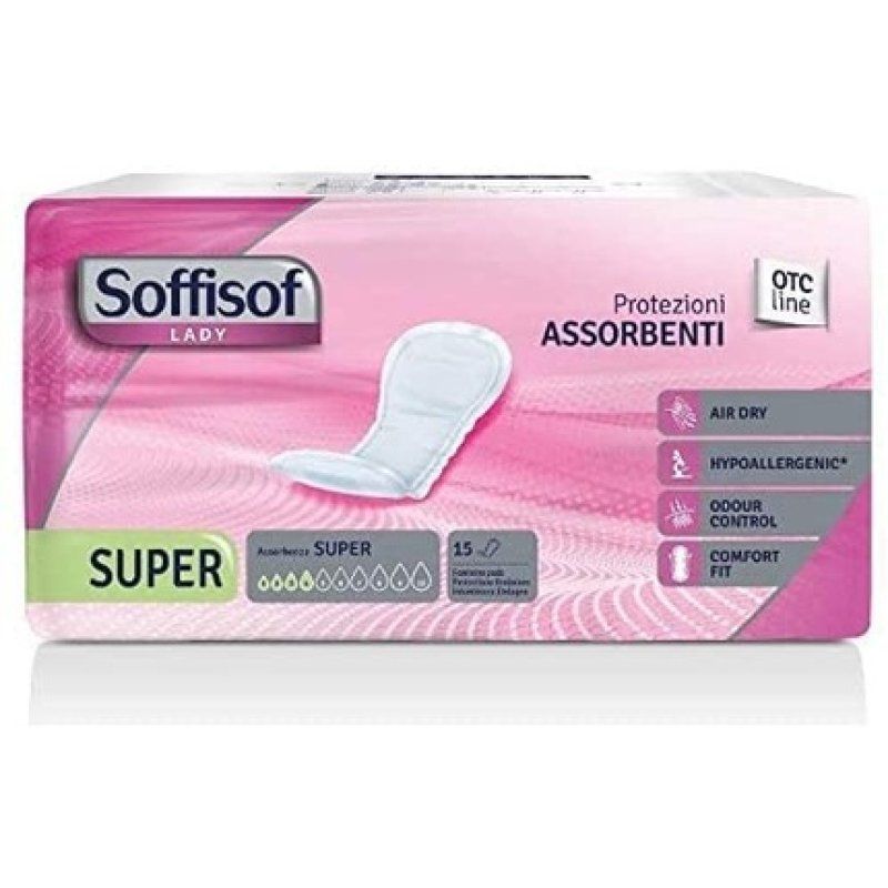 Soffisof Lady Super Absorbent Sanitary Pads 15 Pieces