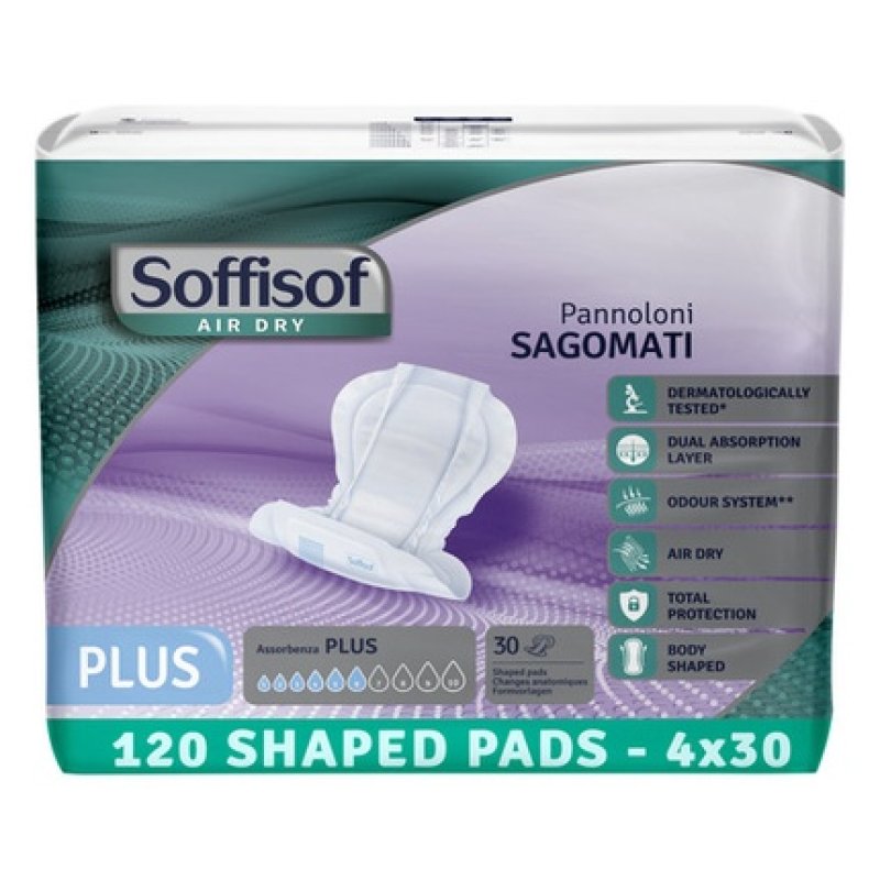 Soffisof Air Dry Shaped Pads Plus Extra Super Maxi & Maxi Plus