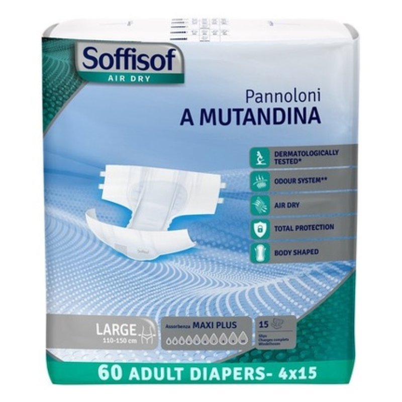 Soffisof Air Dry Adult Diapers Maxi Plus