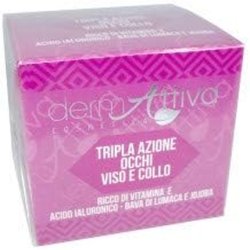 Az Dermattiva Triple Action Face Cream for Eyes, Face, and Neck 15g 50ml