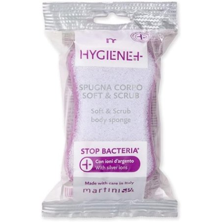 Martini Spa Hygiene Soft & Exfoliating Body Sponge with Polyurethane and Ions