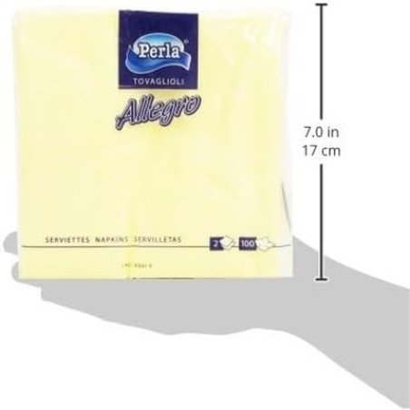 Perla Allegro 2-Ply Napkins 32.5x32.5cm