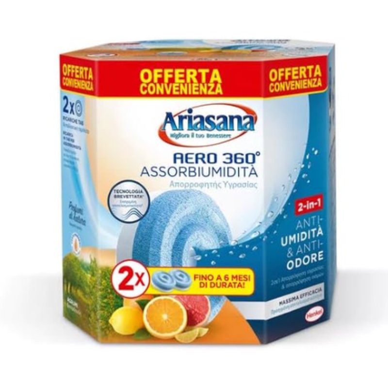 Ariasana Aero Tabs Citrus 450g - Pack of 2