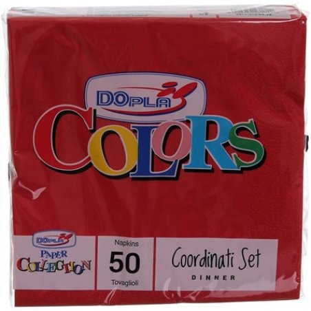 Dopla 50 Red Napkins 33x33cm 2 Ply