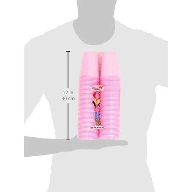 Colors Plastic Drinking Cups 100 Count