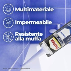 Pattex Bagni&Cucine Original Transparent Silicone Sealant for Kitchen