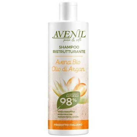 Avenil Pure & Soft Restructuring Shampoo with Organic Oat and Argan Oil 400ml