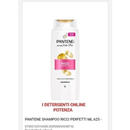 Perfect Curly Shampoo Pantene 625ml