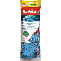 Tonkita Triplex Mop Replacement with Antibacterial and Abrasive Features