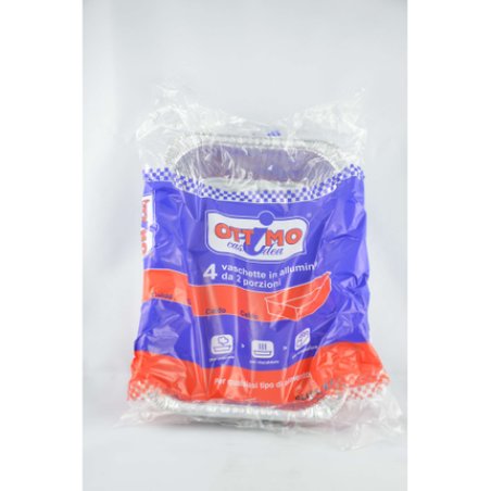 Excellent Aluminum Trays No Lid 2 Serving - Pack of 4