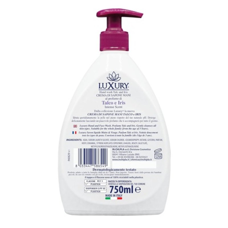 Luxury Soap Mani Talco and Iris Liquid 750ml