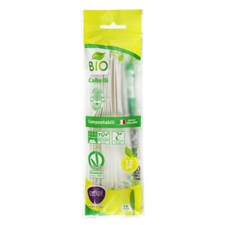 Clendy Coltelli Compostabili - 12pz