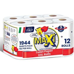 Ghostdeadly Maxi Supercarta Toilet Roll 3-Ply - Pack of 12 Rolls