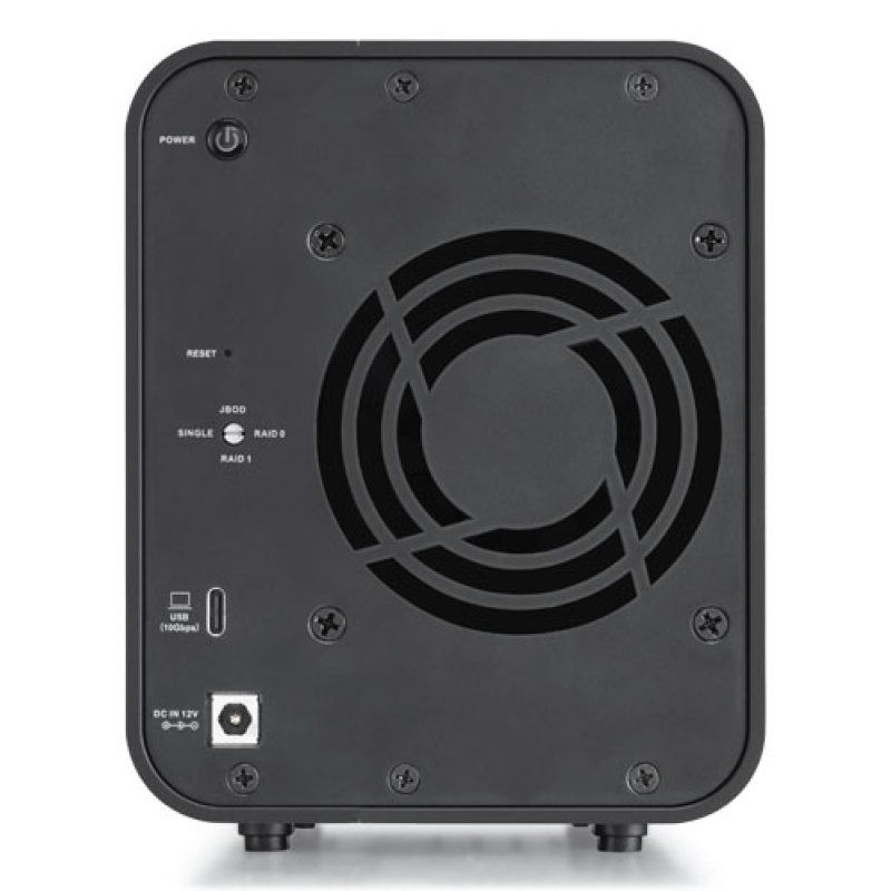 TERRAMASTER D2-320 2bay Gehäuse. USB3.2 10Gbps RAID.Diskless