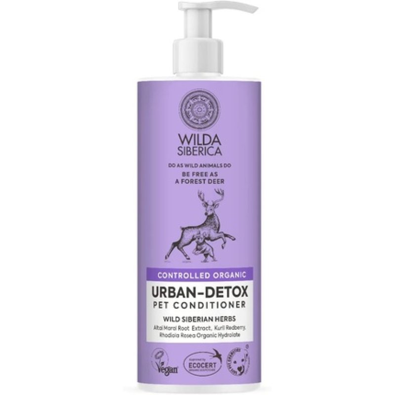 Wilda Siberica Urban Detox Organic Conditioner For Dogs And Cats 400 Ml