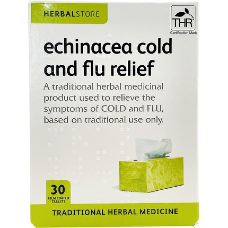 Herbal Store Echinacea Cold and Flu Relief 30 Tablets