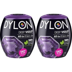 DYLON Washing Machine Fabric Dye Pod for Clothes & Soft Furnishings 350g Deep Violet