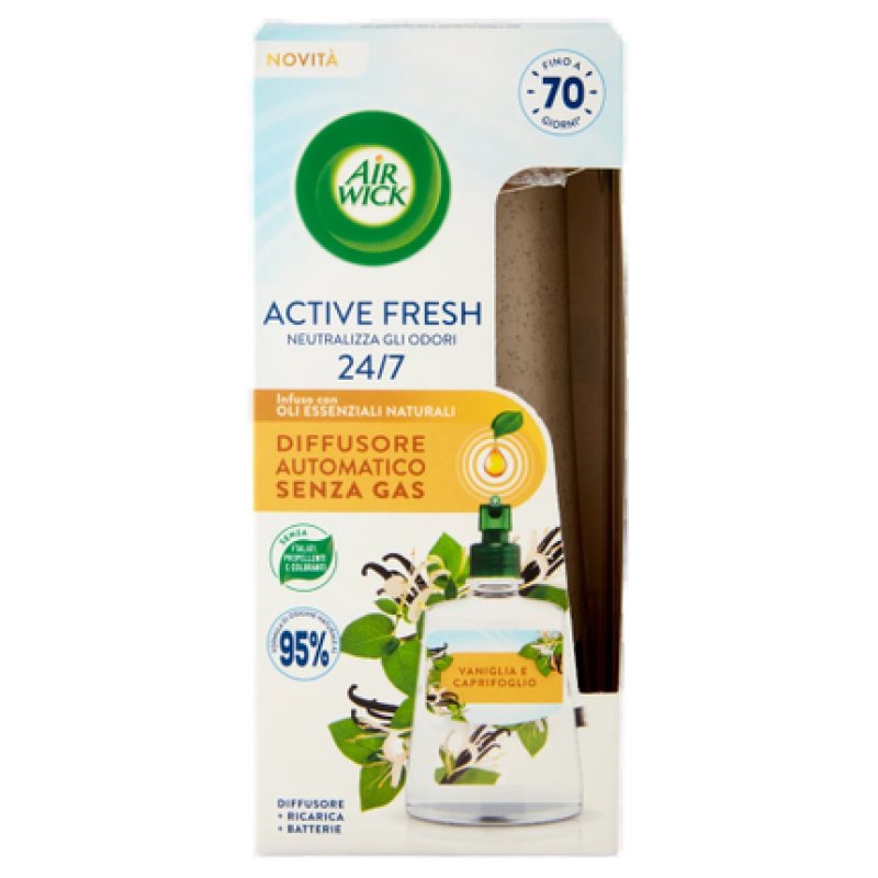 Air Wick Active Fresh Vanilla and Honeysuckle Kit 228ml