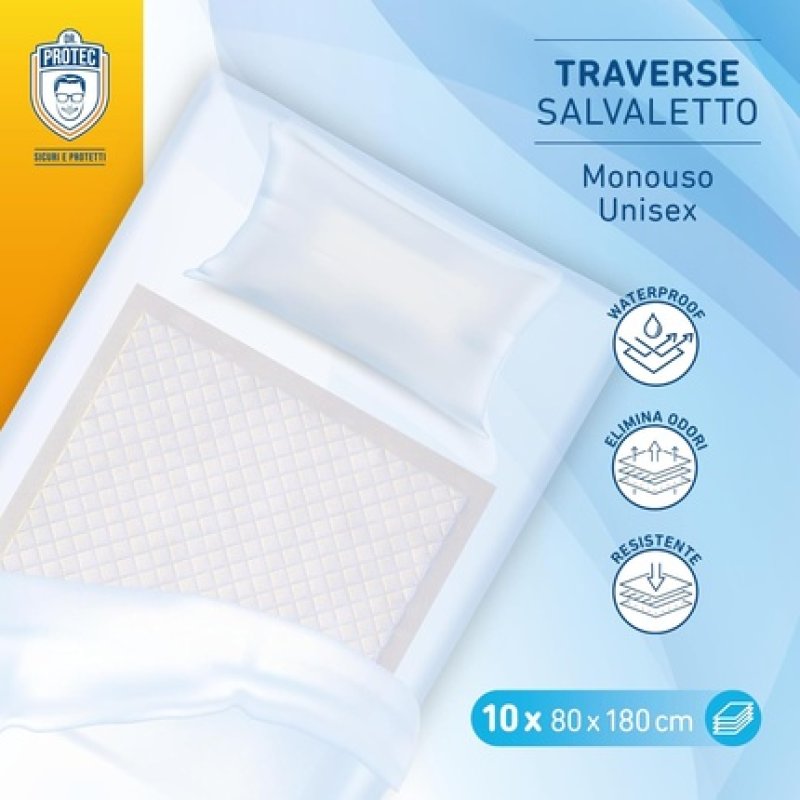 Dr. Protec Disposable Quilted Pillows Maxi Size 80 x 180 cm - Pack of 10