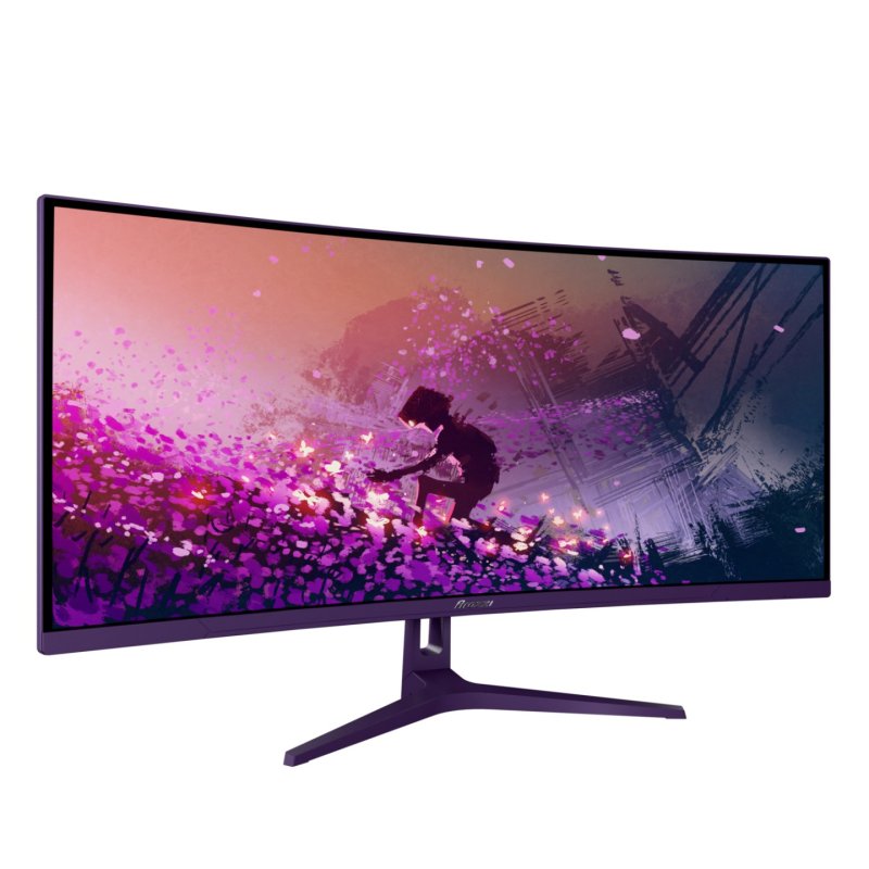 Arozzi Nova 34″ Curved écran plat de PC 86,4 cm (34") 3440 x 1440 pixels 4K Ultra HD LED Violet