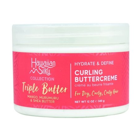 Hawaiian Silky Collection Triple Butter Hydrate & Define Curling Buttercreme 12oz