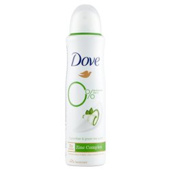 Dove 0% Aluminium Salts Cucumber & Green Tea Scent Deodorant - 150 Ml