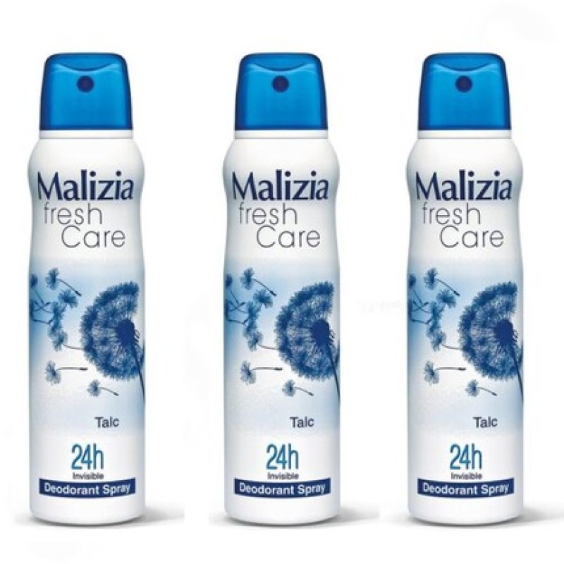 Malizia Donna Fresh Care Deodorant Spray Talc 24h Invisible 150ml