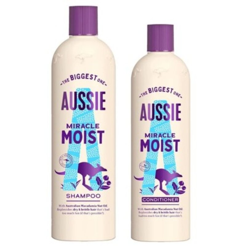 Duo Aussie Mighty Mega Shampoo 675ml & Conditioner 470ml - Brand New Clearance