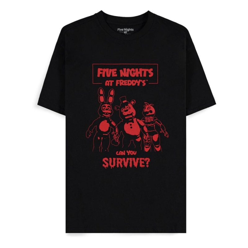 Five Nights at Freddy's T-Shirt Can You Survive Size XL