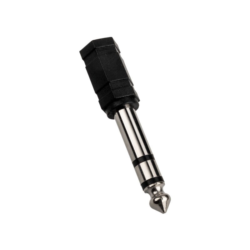 InLine compatible Audio Adapter, 6,3mm Klinke Stecker an 3,5mm Buchse (Stereo) - schwarz