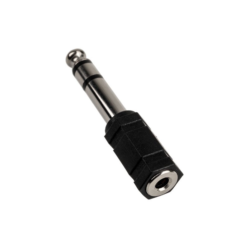 InLine compatible Audio Adapter, 6,3mm Klinke Stecker an 3,5mm Buchse (Stereo) - schwarz